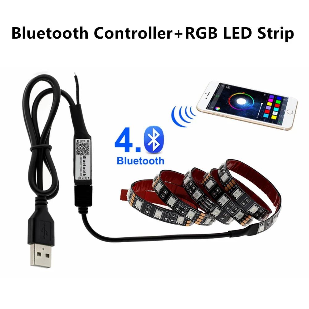 USB LED Ʈ 5V SMD5050 RGB   LED TV  , 50CM 1M 2M 3M 4M 5M DIY  LED 